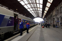 Reception des clients à la gare de Strasbourg